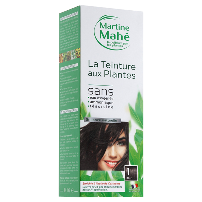 MARTINE MAHE TEINTURE AUX PLANTES 01 NOIR 250ML