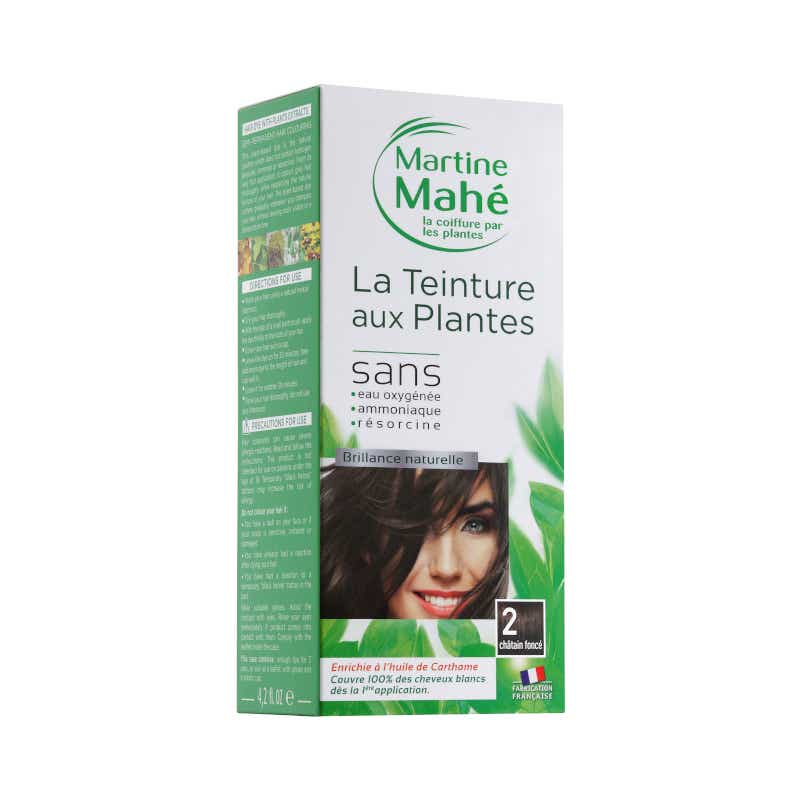 MARTINE MAHE TEINTURE AUX PLANTES N 2 CHATAIN FONCE 125ML