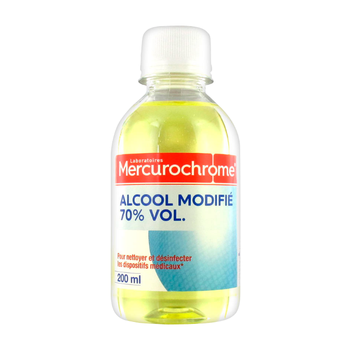 MERCUROCHROME ALCOOL A 70 MODIFIE 200 ML 25440