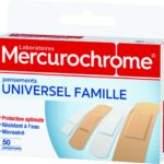 MERCUROCHROME UNIVERSEL FAMILLE 50 PANSEMENTS