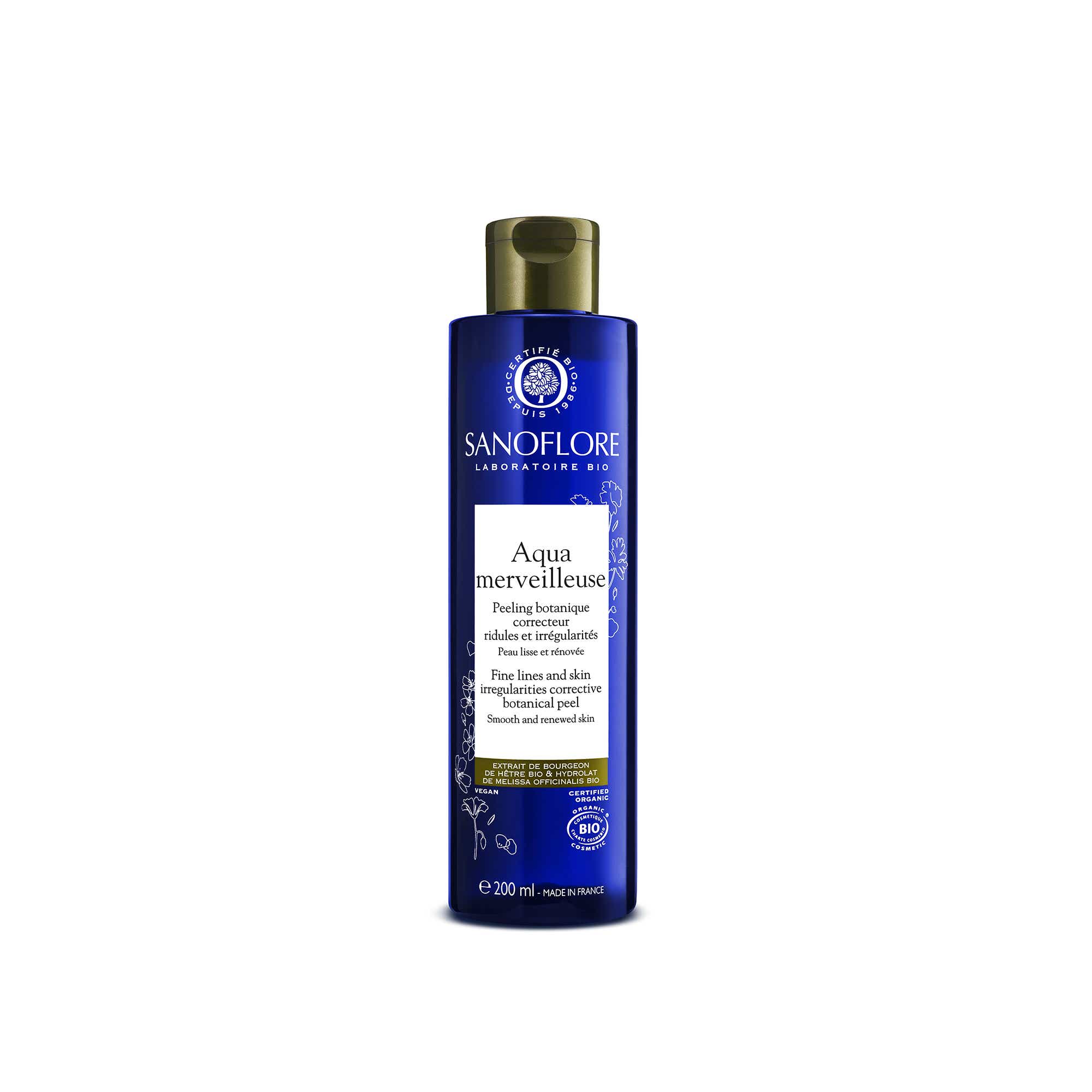 MERVEILLEUSE AQUA MERVEILLEUSE PEELING BOTANIQUE REGENERANT BIO TOUS TYPES DE PEAUX 200ML