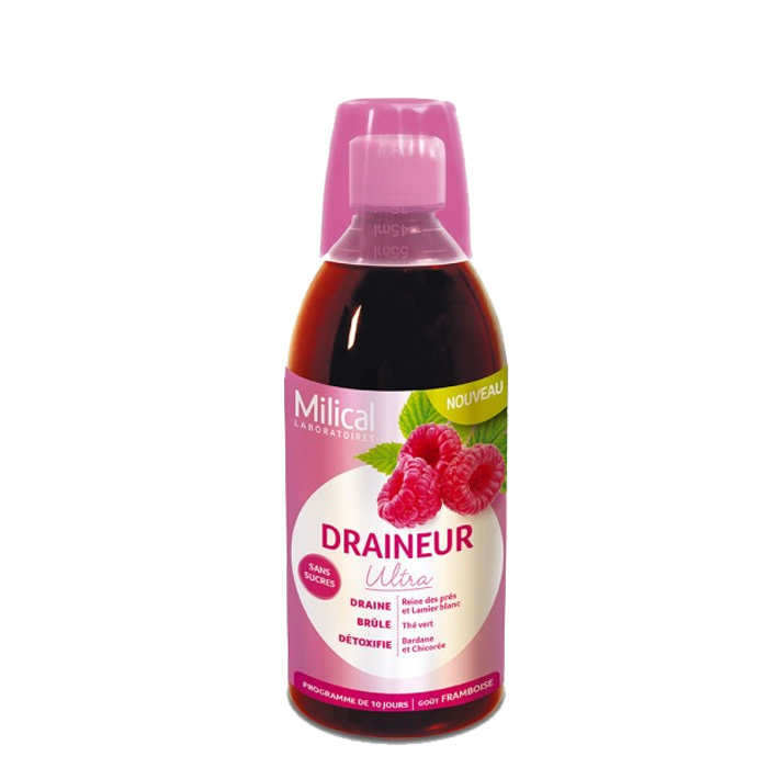 MILICAL DRAINEUR ULTRA FRAMBOISE 500ML