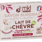 MKL LAIT DE CHEVRE SAVON SURGRAS BIO DOUCEUR DE LAIT VISAGE ET CORPS PEAUX SENSIBLES MIXTES A GRASSES 100G