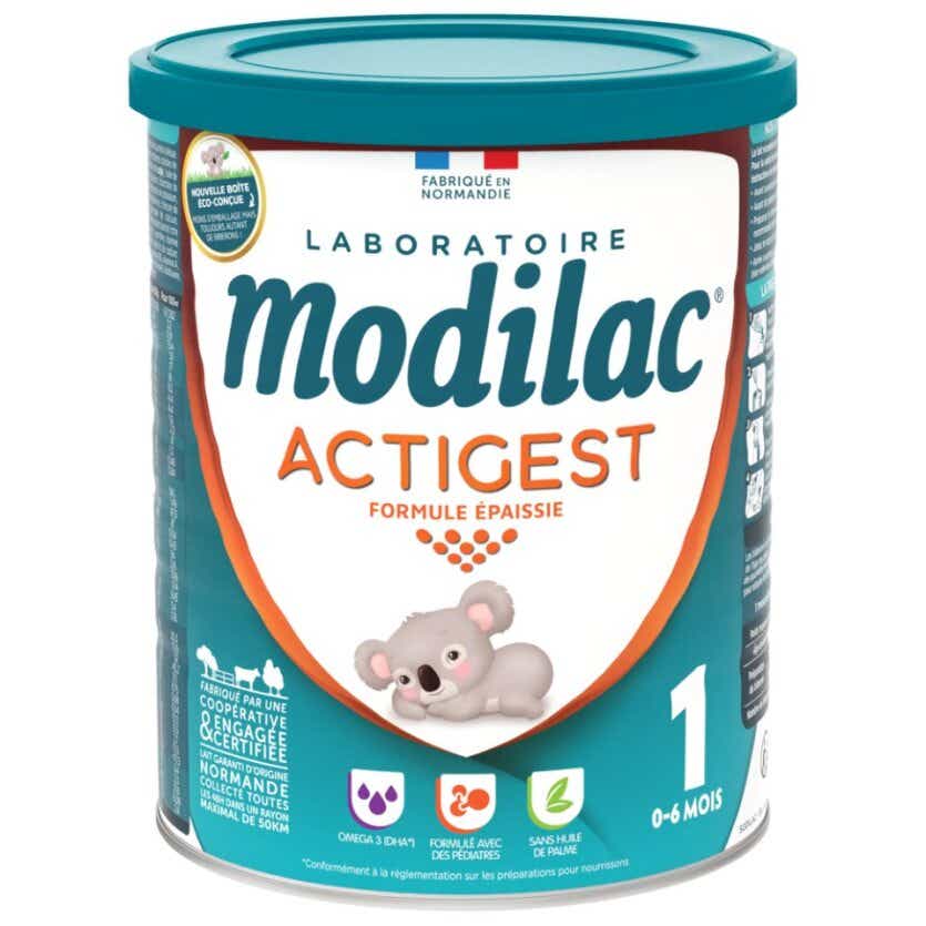 MODILAC ACTIGEST 1 FORMULE EPAISSIE 0 A 6 MOIS 800G