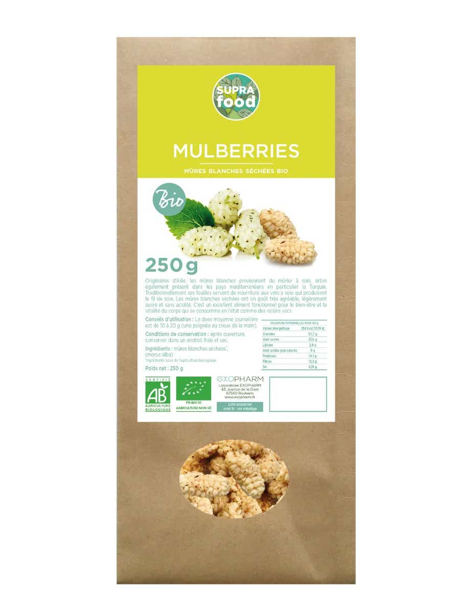 MURES BLANCHES SECHEES BIOLOGIQUES 250 G