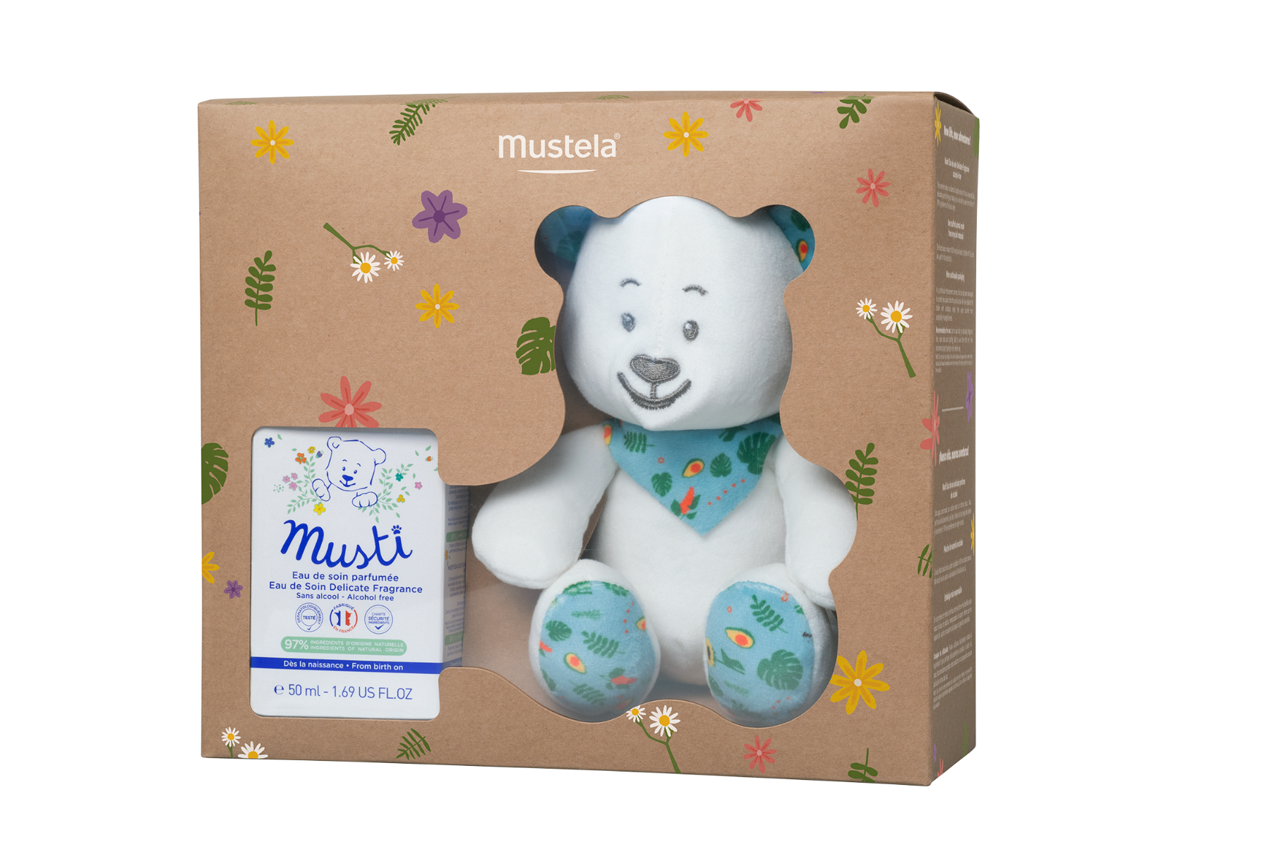 MUSTELA BEBE MUSTI COFFRET EAU DE SOIN PARFUMEE 50ML PELUCHE
