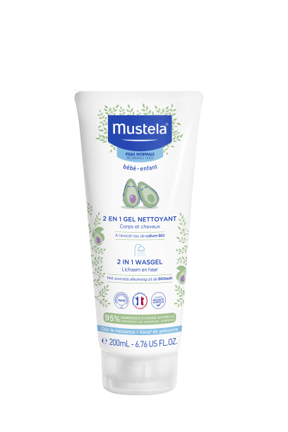 MUSTELA GEL NETTOYANT 2 EN 1 CORPS ET CHEVEUX 200ML