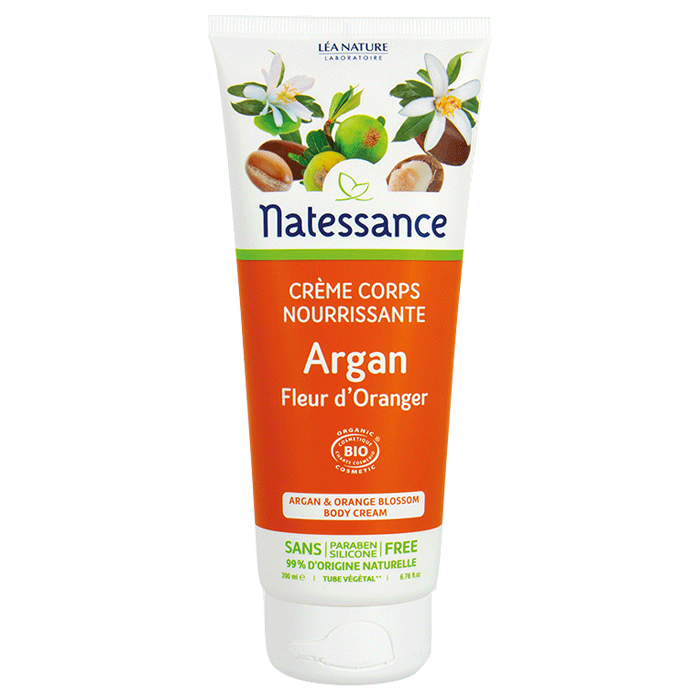 NATESSANCE CREME CORPS NOURRISSANTE ARGAN FLEUR D ORANGER 200ML