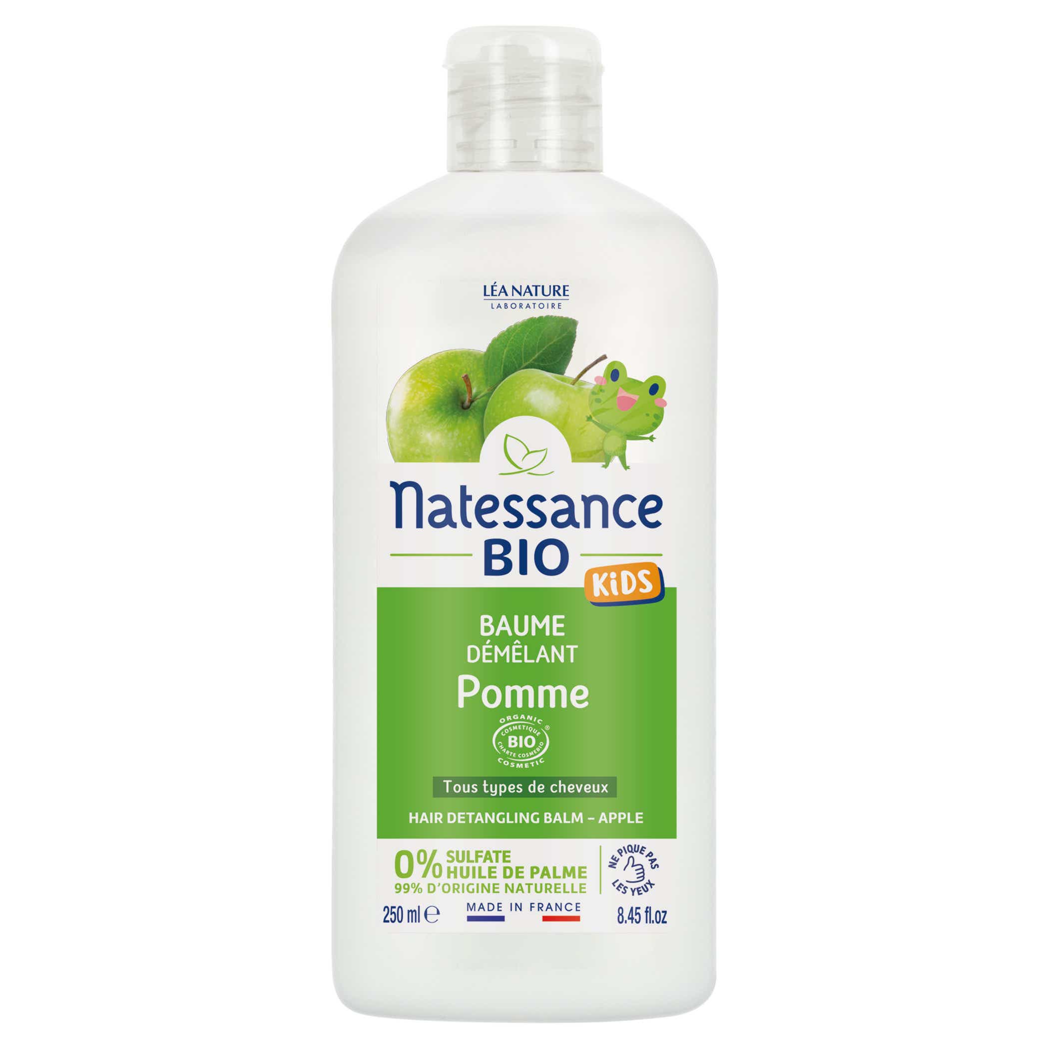 NATESSANCE KIDS BAUME DEMELANT POMME BIO 250 ML