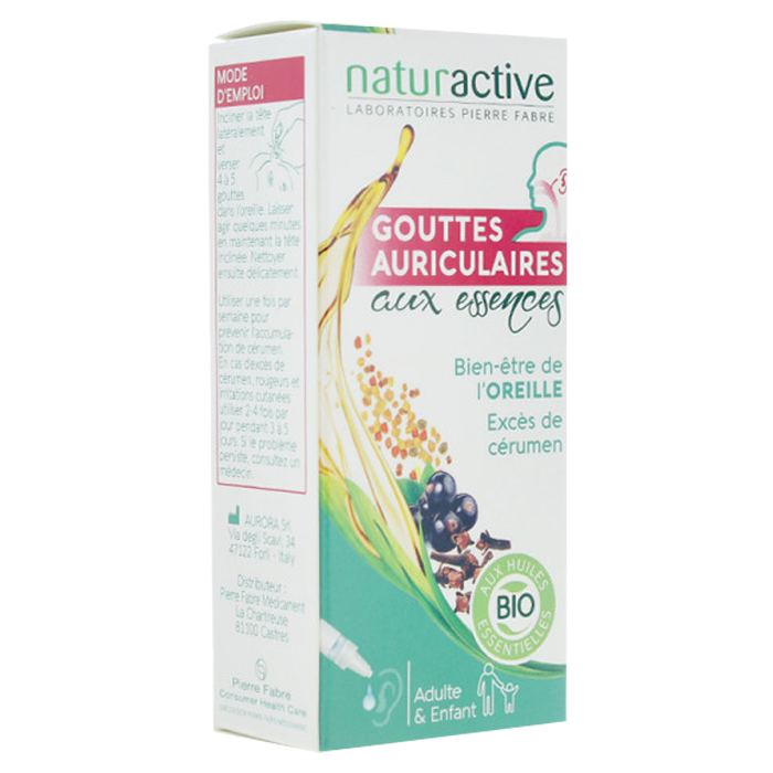 NATURACTIVE GOUTTES AURICULAIRES AUX ESSENCES BIO 10ML