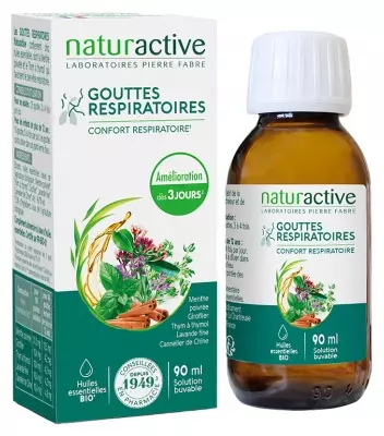 NATURACTIVE GOUTTES AUX ESSENCES SOLUTION BUVABLE 90ML
