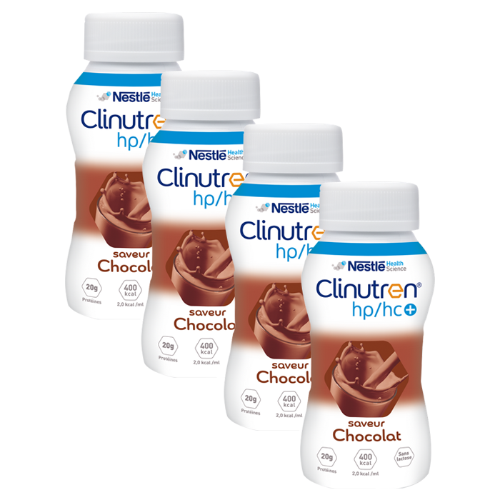 NESTLE HEALTH SCIENCE CLINUTREN HP HC NUTRIMENT CHOCOLAT 4 BOUTEILLES DE 200ML