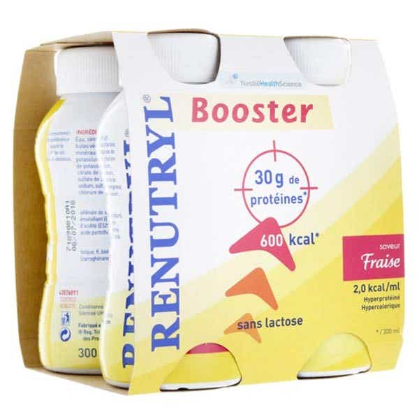 NESTLE HEALTH SCIENCE RENUTRYL BOOSTER SAVEUR FRAISE 4 BOUTEILLES DE 300ML