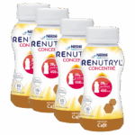 NESTLE HEALTH SCIENCE RENUTRYL CONCENTRE SAVEUR CAFE 4 BOUTEILLES DE 100ML