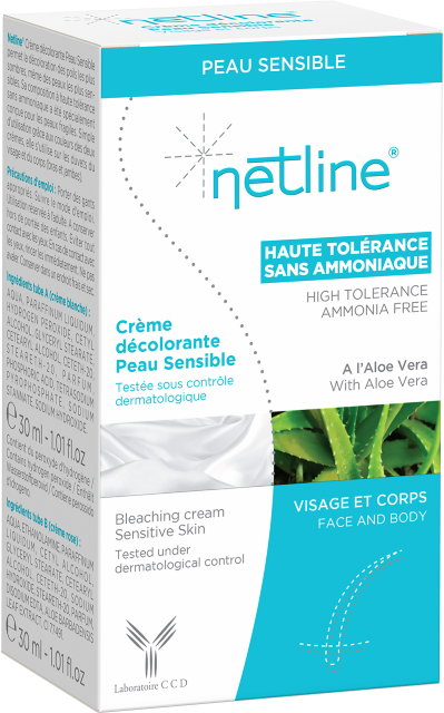 NETLINE CREME DECOLORANTE PEAUX SENSIBLES 2X30ML