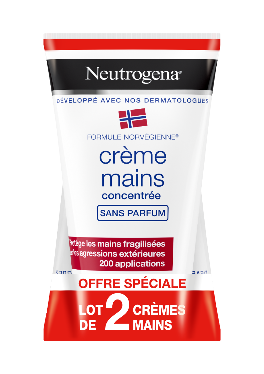 NEUTROGENA CREME MAINS APAISANTE SANS PARFUM 2X50ML