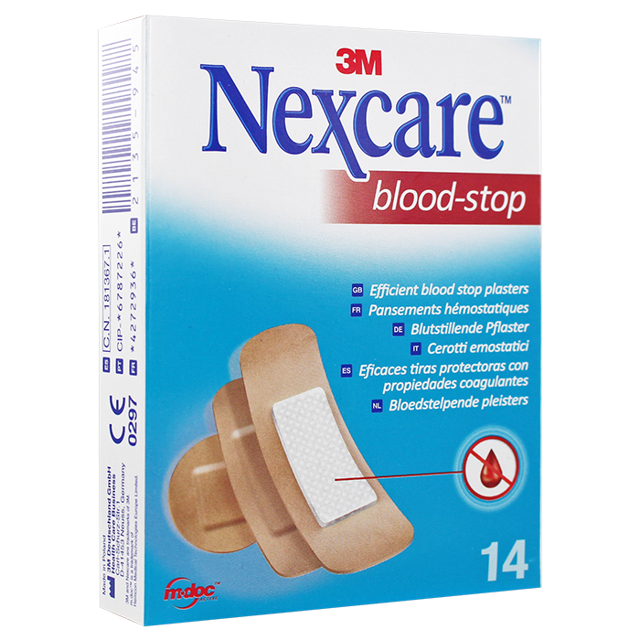 NEXCARE BLOOD STOP PANSEMENTS 14 UNITES
