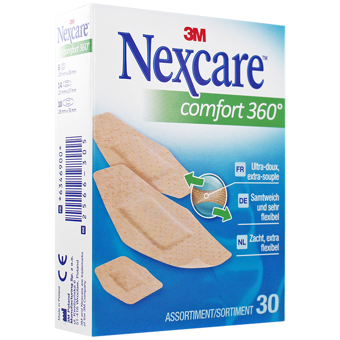 NEXCARE COMFORT 360 PANSEMENTS DOUX 30 UNITES