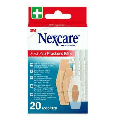 NEXCARE PANSEMENTS PREMIERS SOINS MIXTES ASSORTIMENT DE 20 PANSEMENTS