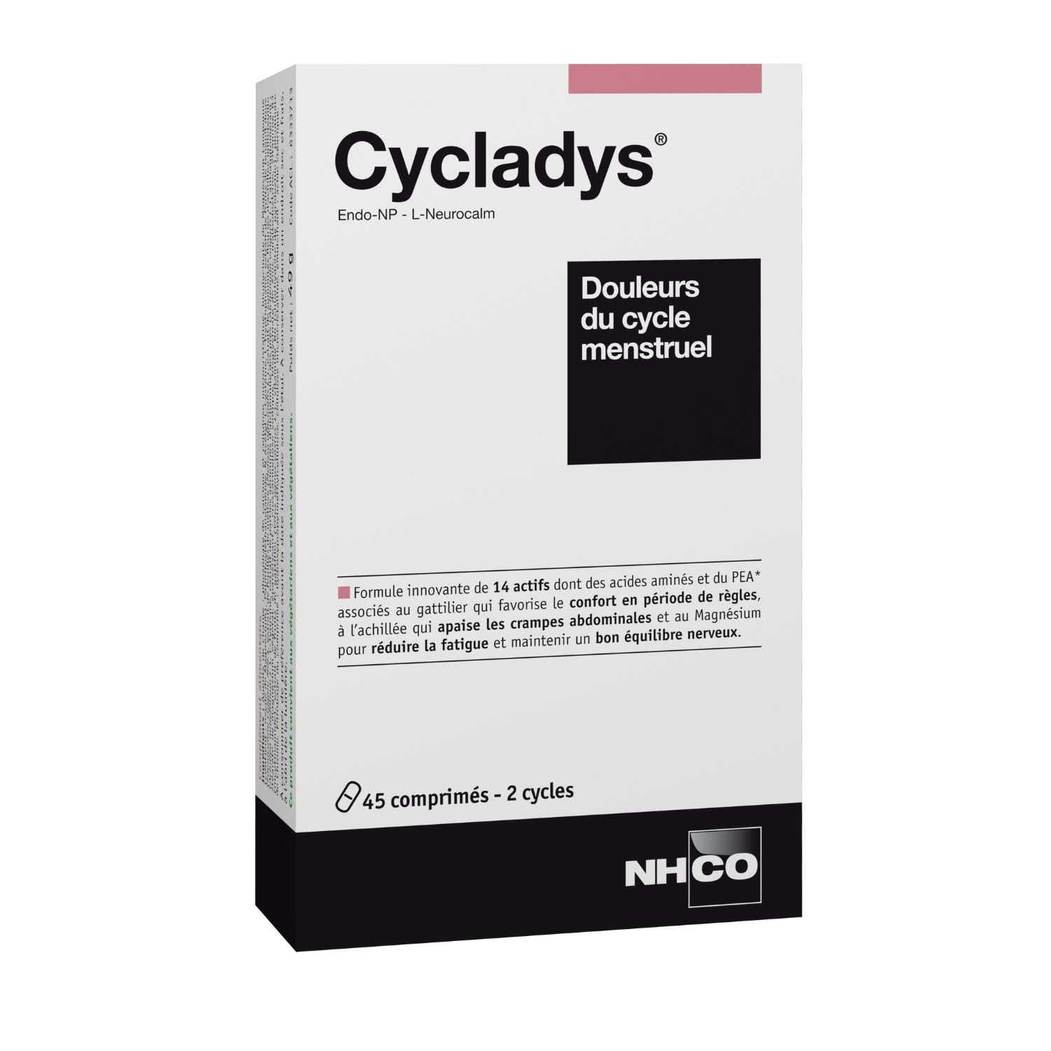NHCO CYCLADYS DOULEURS DU CYCLE MENSTRUEL 45 COMPRIMES