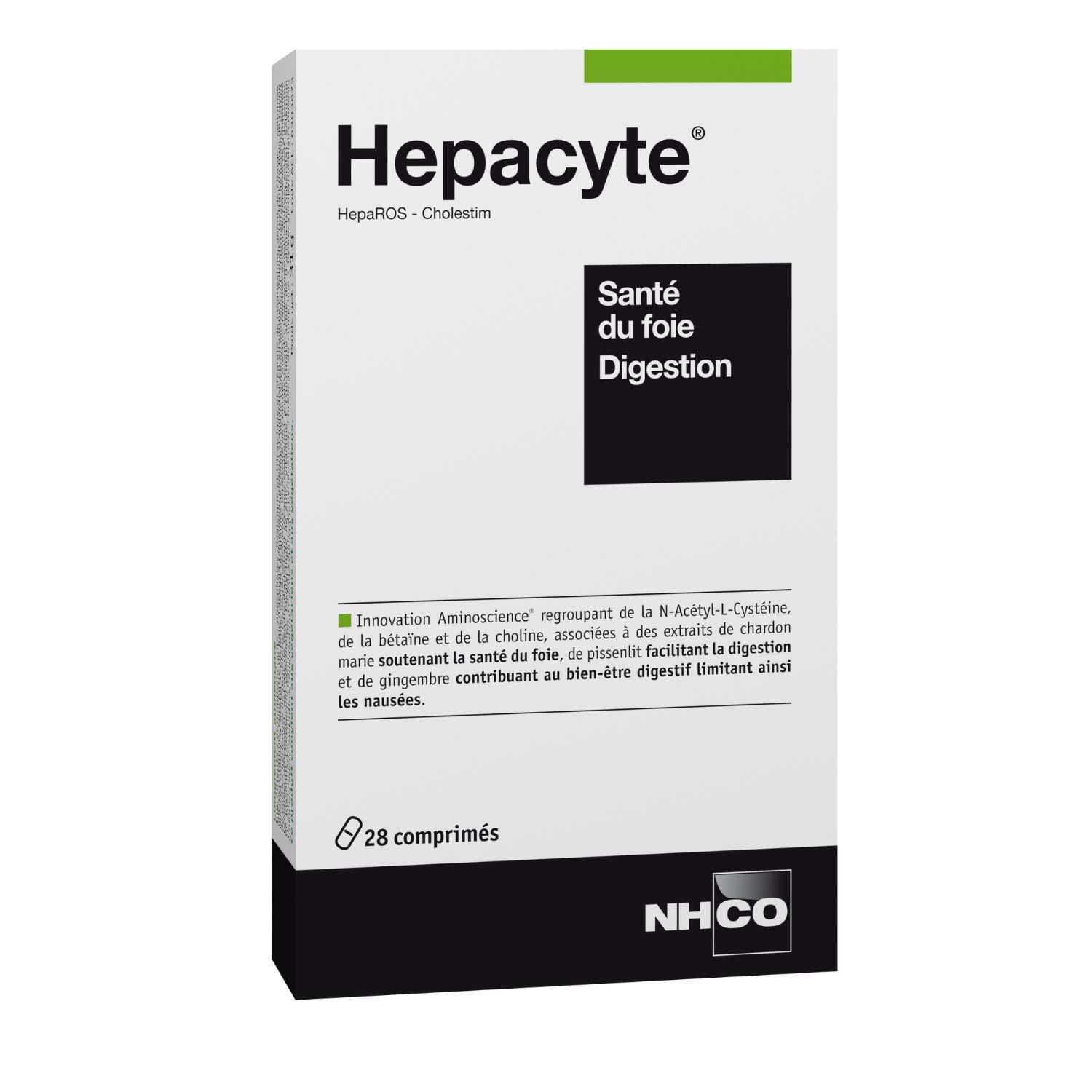 NHCO HEPACYTE DIGESTION ET SANTE DU FOIE 28 CAPSULES
