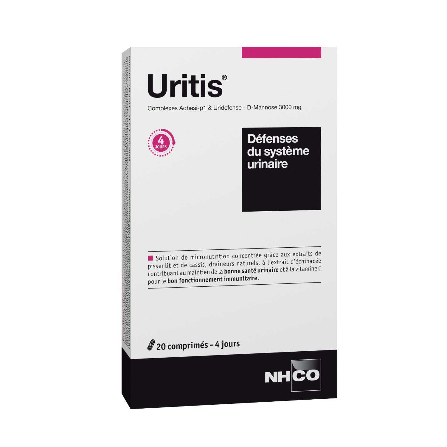 NHCO URITIS 20 COMPRIMES