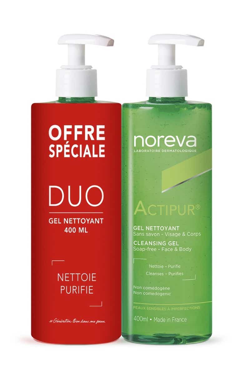 NOREVA ACTIPUR GEL NETTOYANT PEAUX IMPERFECTIONS 2X400ML
