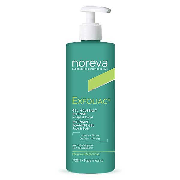 NOREVA EXFOLIAC GEL MOUSSANT INTENSIF VISAGE ET CORPS PEAUX A IMPERFECTIONS 400ML