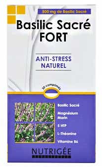 NUTRIGEE BASILIC SACRE FORT ANTI STRESS 60 COMPRIMES