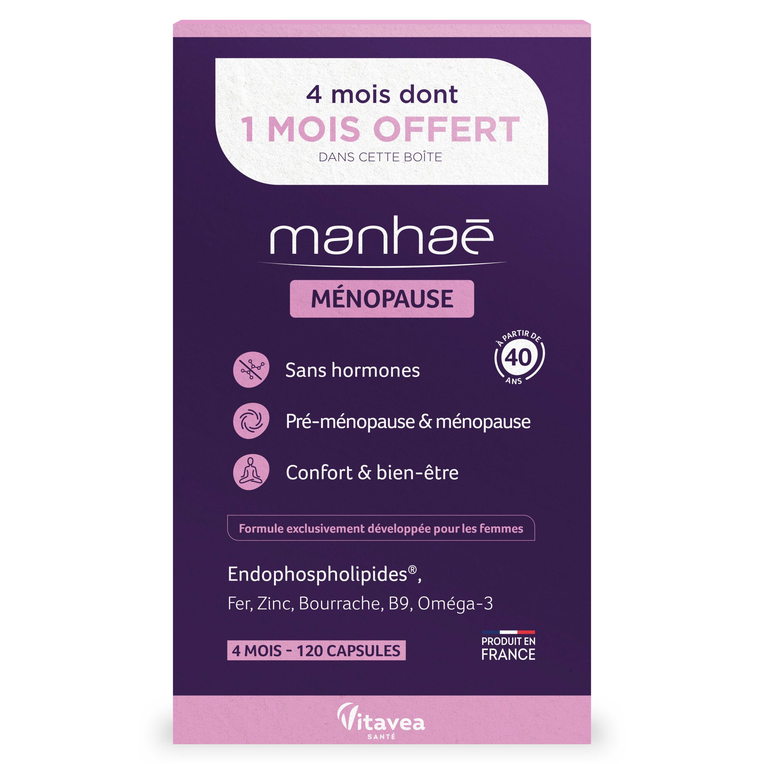 NUTRISANTE MANHAE FEMINITE MENOPAUSE 120 CAPSULES