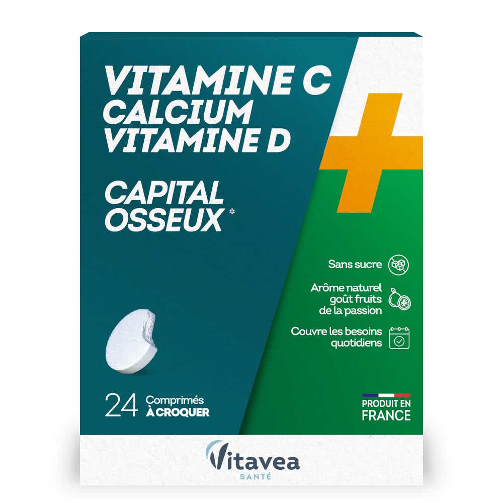 NUTRISANTE VITAMINE C CALCIUM VITAMINE D 24 COMPRIMES