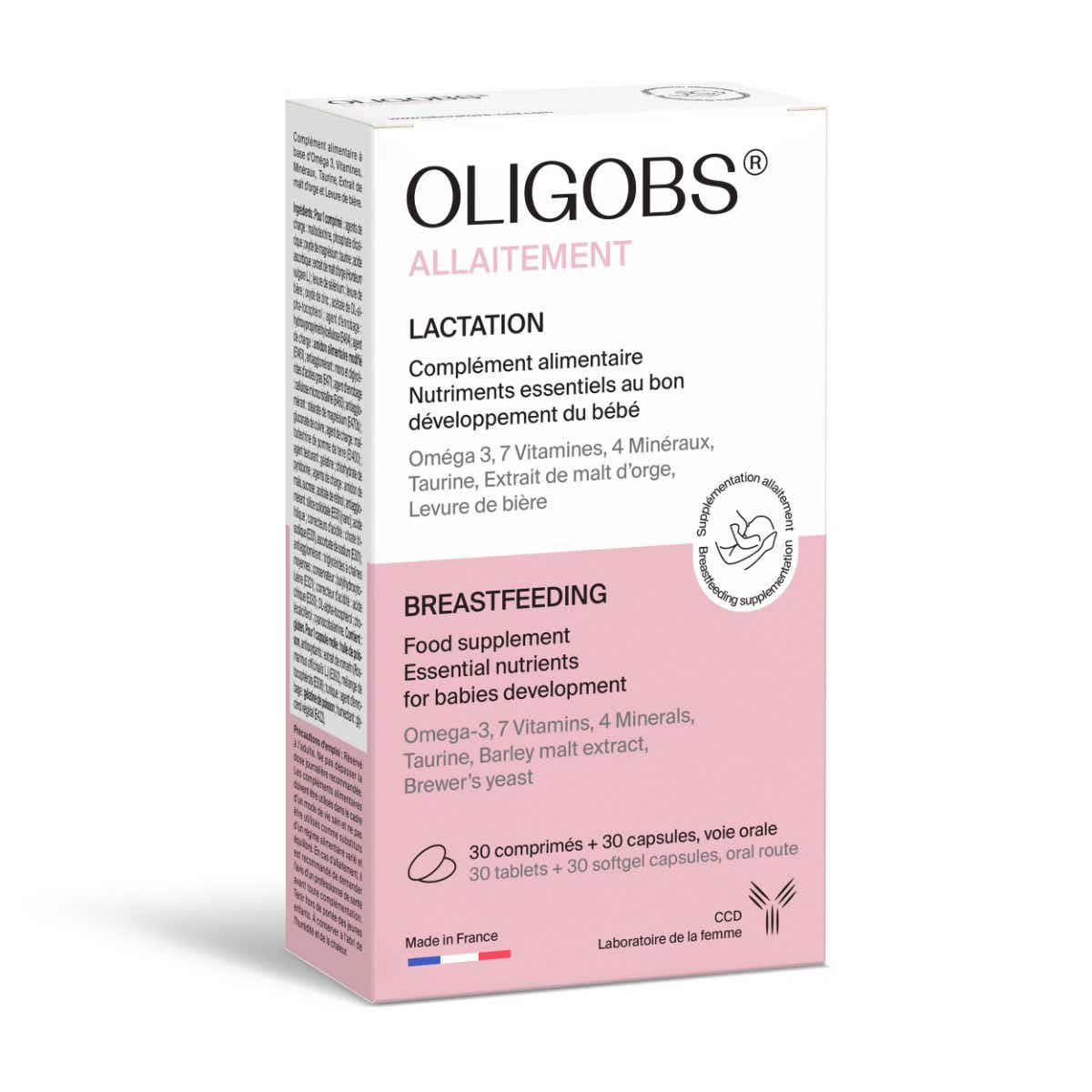 OLIGOBS ALLAITEMENT 30 COMPRIMES 30 CAPSULES D OMEGA 3