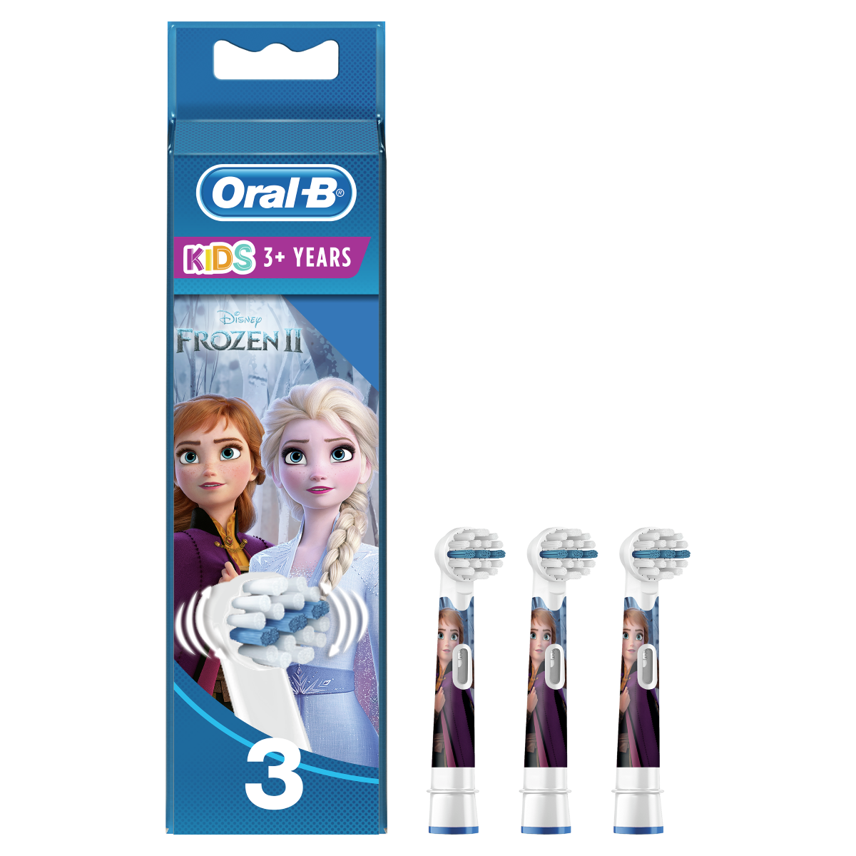 ORAL B KIDS BROSSETTES DE RECHANGE REINE DES NEIGES 3 UNITES