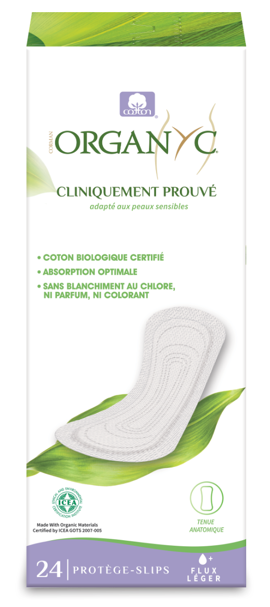 ORGANYC PROTEGE SLIPS EN COTON BIO FLUX LEGER 24 PROTEGE SLIPS EN VRAC