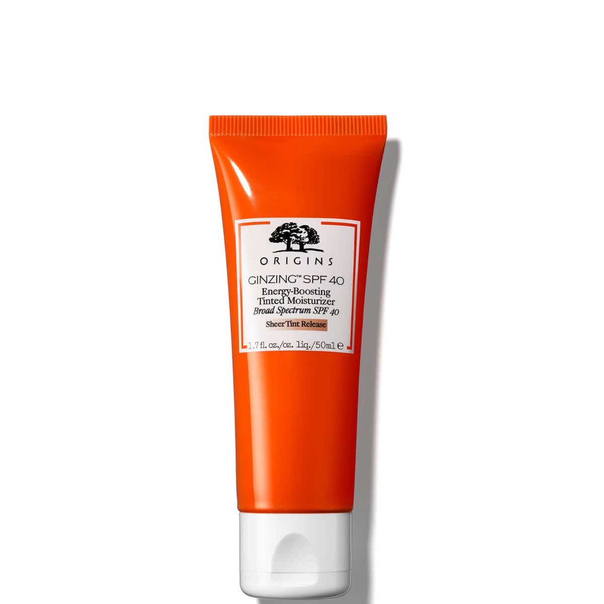 ORIGINS GINZING CREME HYDRATANTE ENERGISANTE TEINTEE SPF40 VISAGE TOUS TYPES DE PEAUX 50ML