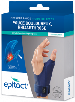 ORTHESE POUCE RIGIDE DE REPOS RHIZARTHROSE MAIN GAUCHE TAILLE L