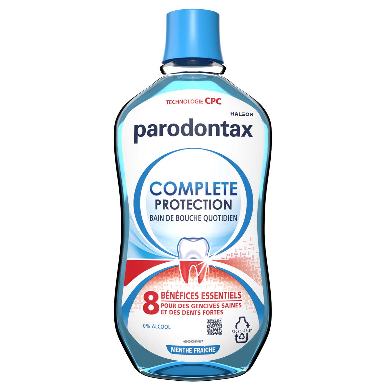 PARODONTAX COMPLETE PROTECTION BAIN DE BOUCHE QUOTIDIEN MENTHE FRAICHE 500ML