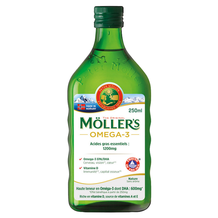 PHARM UP MOLLER S OMEGA 3 HUILE DE FOIE DE MORUE SANS AROME 250ML