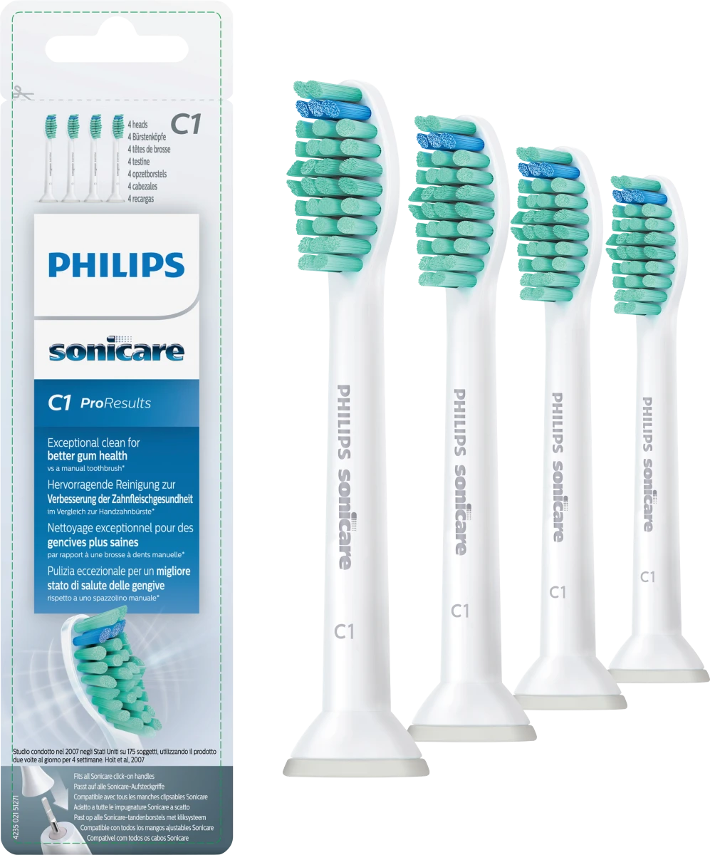 PHILIPS SONICARE TETES DE BROSSE SENSITIVE STANDARD 4 BROSSES