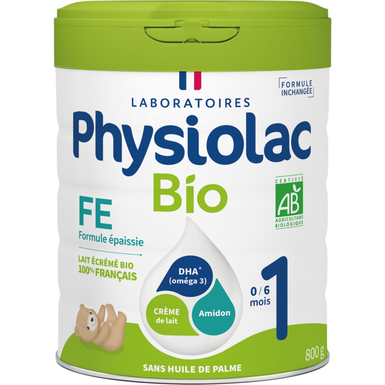 PHYSIOLAC LAIT BIO 1 FORMULE EPAISSIE 0 A 6 MOIS 800G