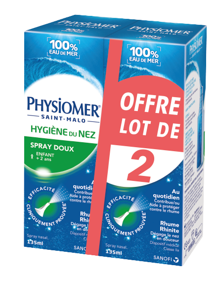PHYSIOMER HYGIENE NASALE JET DYNAMIQUE 2X135ML