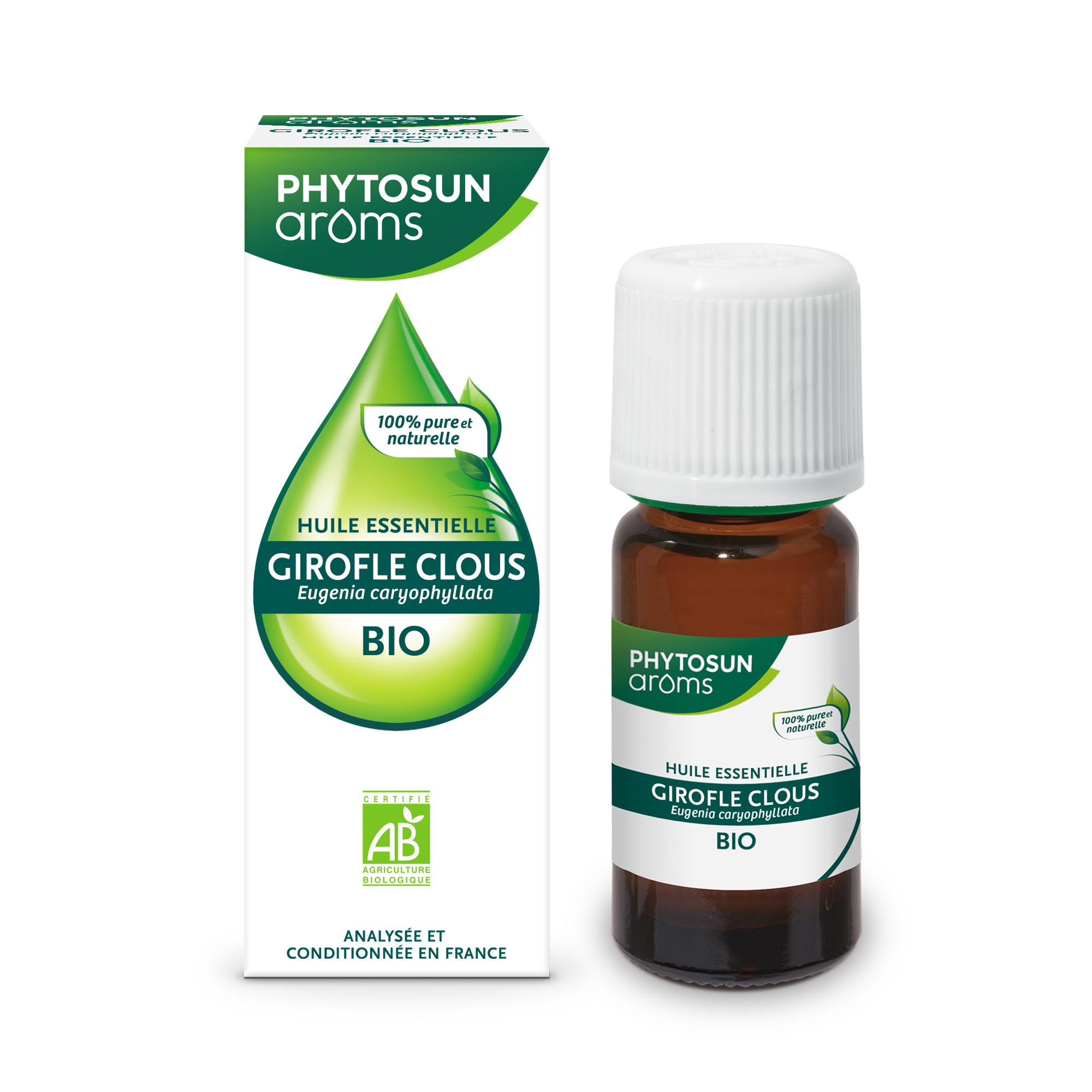 PHYSTOSUN AROMS HUILE ESSENTIELLE DE GIROFLE CLOUS 10ML