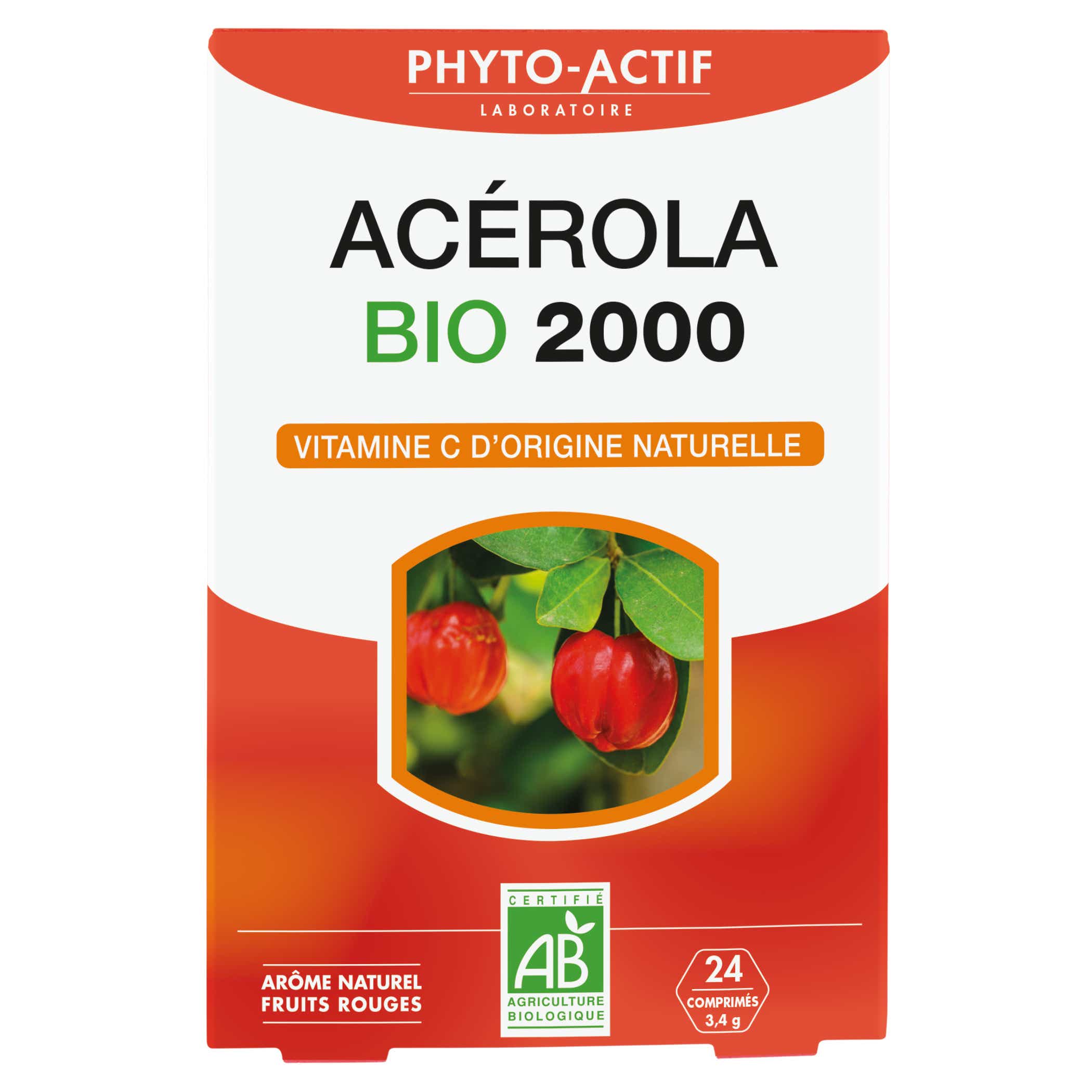 PHYTO ACTIF ACEROLA BIO 2000 AB 24 COMPRIMES