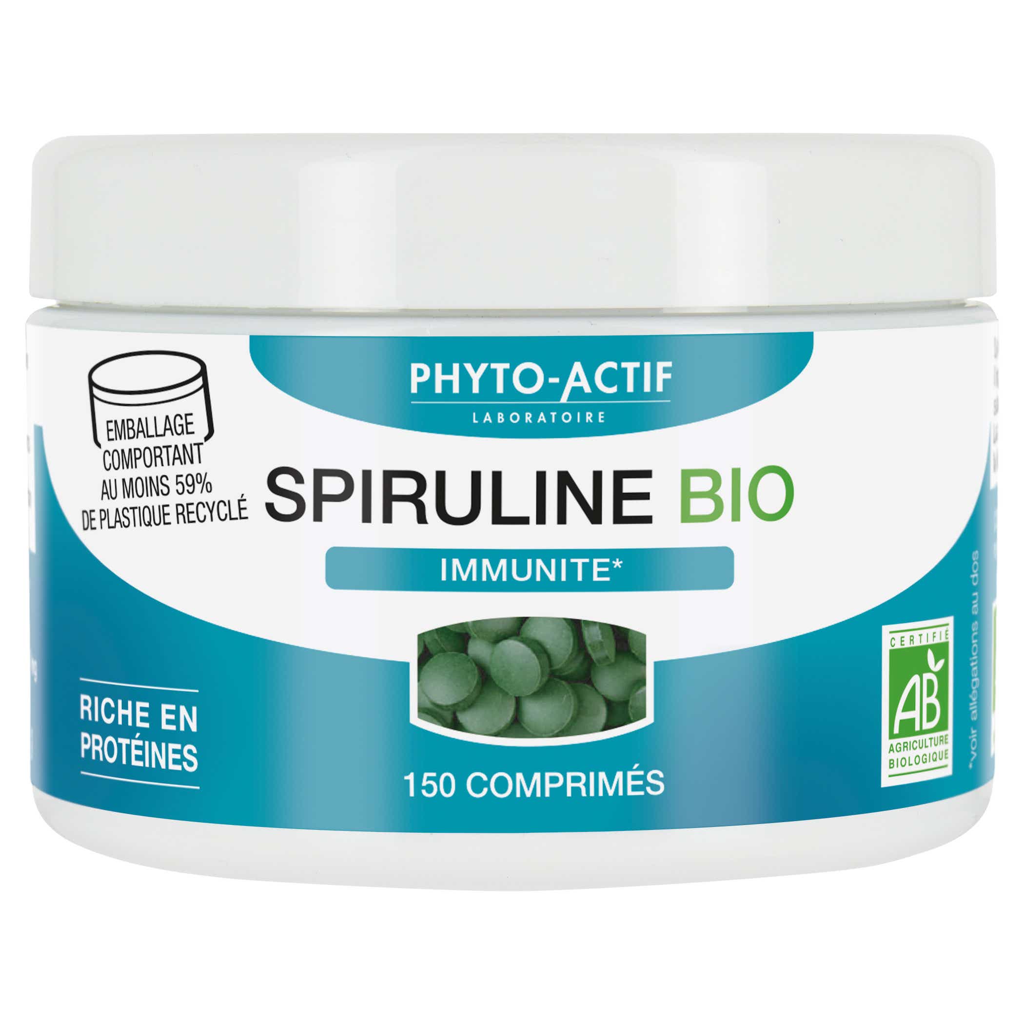 PHYTO ACTIF SPIRULINE ECOCERT 150 COMPRIMES