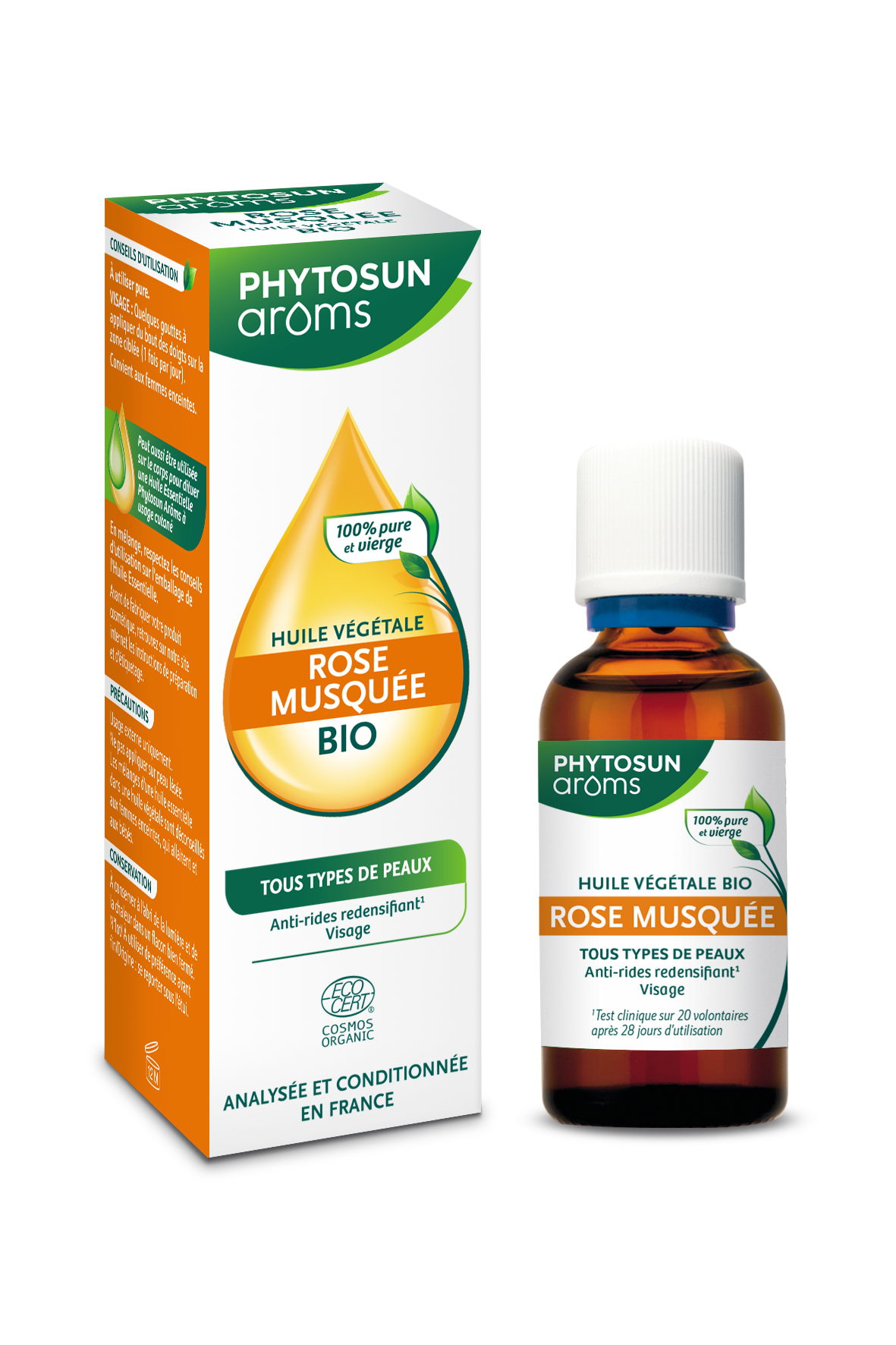 PHYTOSUN AROMS HUILE VEGETALE ROSE MUSQUEE BIO 50ML
