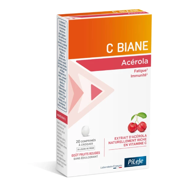 PILEJE C BIANE ACEROLA 20 COMPRIMES