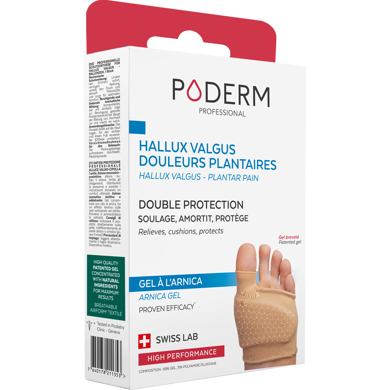 PODERM PROTECTION HALLUX VALGUS ET DOULEURS PLANTAIRES TAILLE S