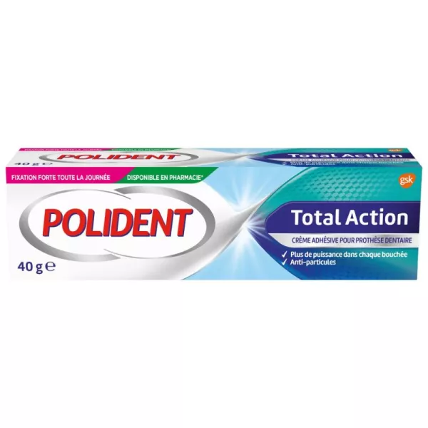 POLIDENT CREME FIXATIVE TOTAL ACTION 40G