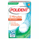 POLIDENT NETTOYANT 3 MINUTES 66 COMPRIMES