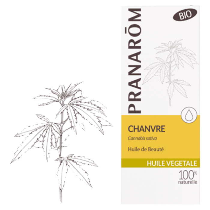 PRANAROM HUILE VEGETALE CHANVRE CANABIS SATIVA BIO 50ML